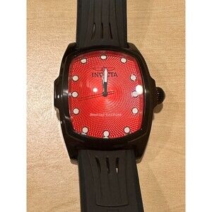Invicta 19509 Lupah Special Edition Tritnite Night Glow Watch, Red face